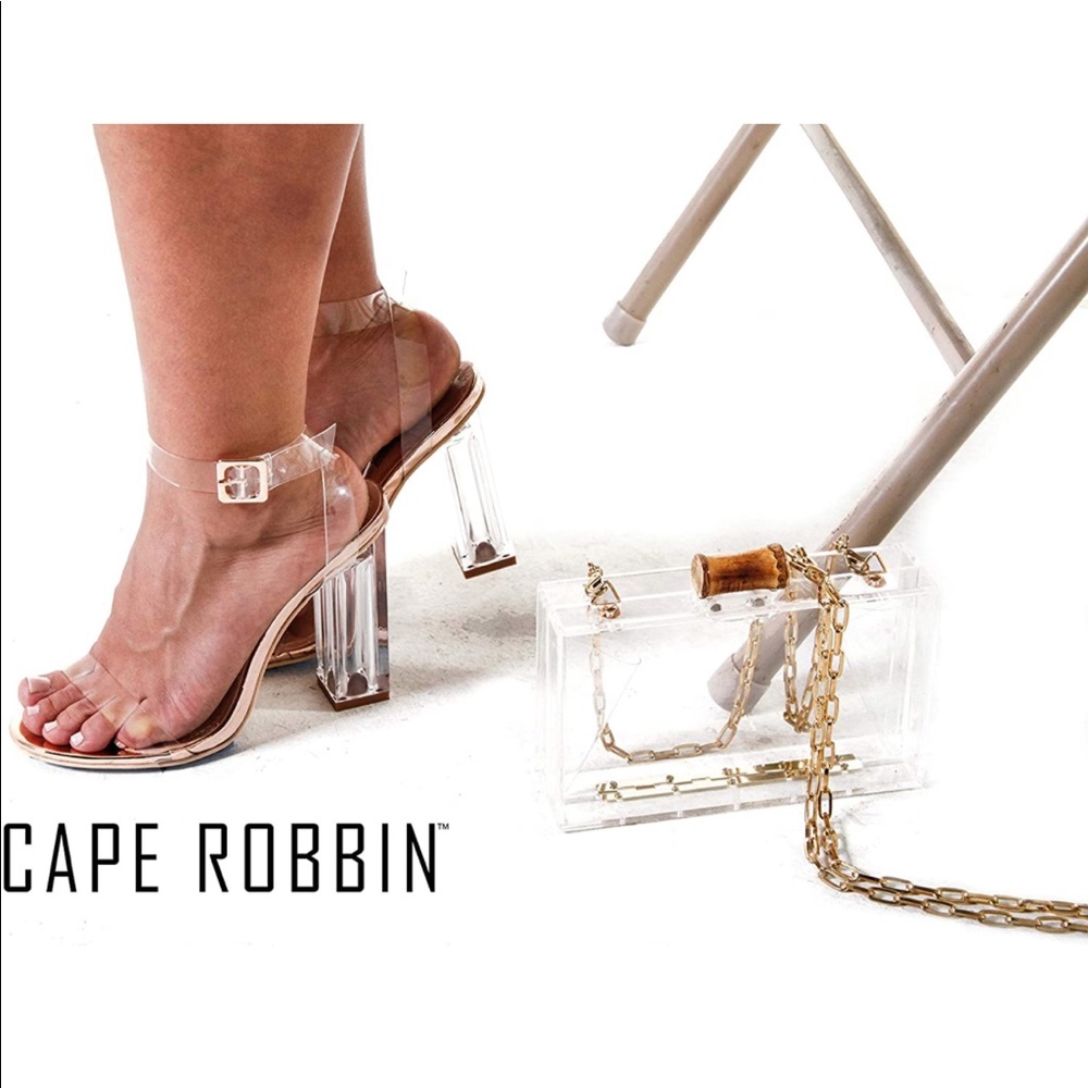 Clear heels / sandals